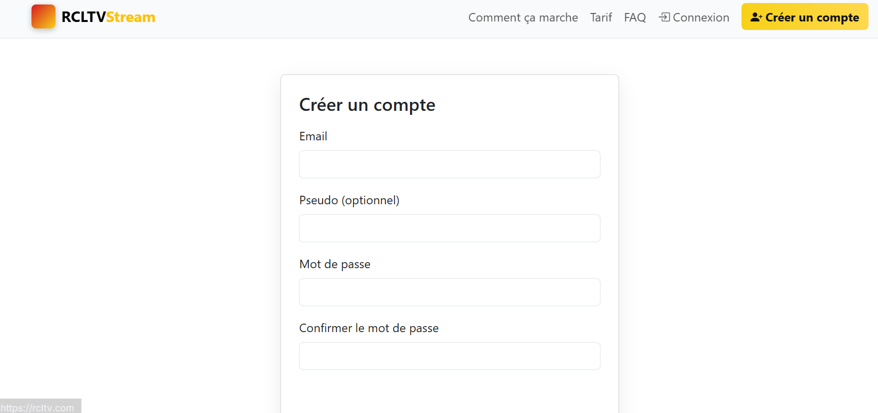 Créer un compte
